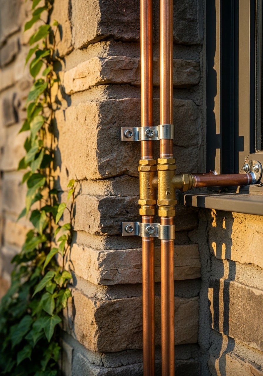 Close-up of quality craftsmanship on a Newport home, showing professional execution and attention to mountain-area details.