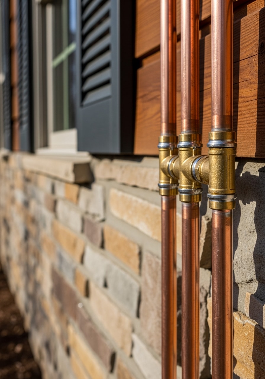Close-up of craftwork on a Sevierville home exterior, showing attention to detail and quality materials.